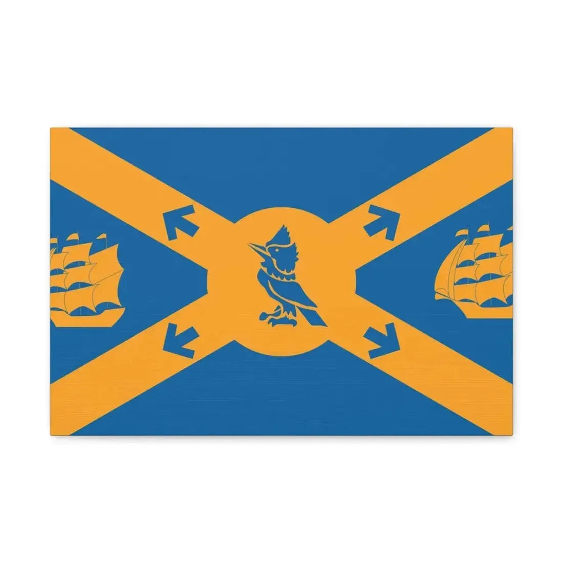 Flag of Halifax Canada - Canvas Wall Art 18″ x 12″ 1.25" - The Sticker Space