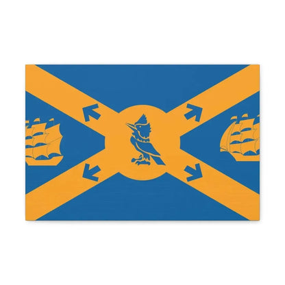 Flag of Halifax Canada - Canvas Wall Art 18″ x 12″ 1.25" - The Sticker Space