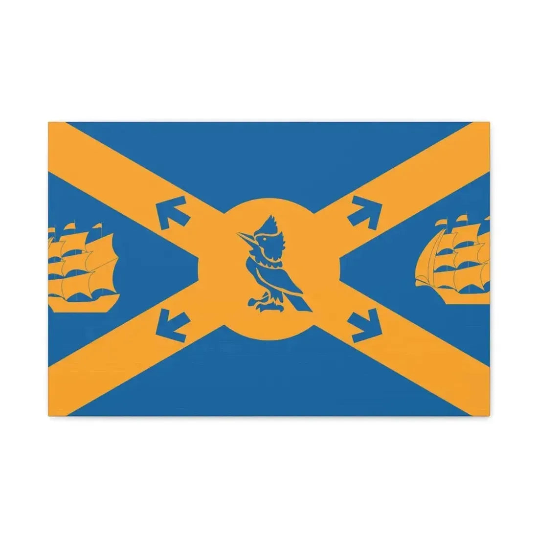 Flag of Halifax Canada - Canvas Wall Art 24″ x 16″ 1.25" - The Sticker Space