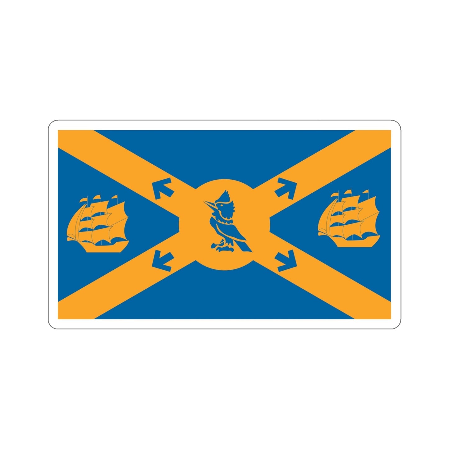 Flag of Halifax Canada STICKER Vinyl Die-Cut Decal-5 Inch-The Sticker Space