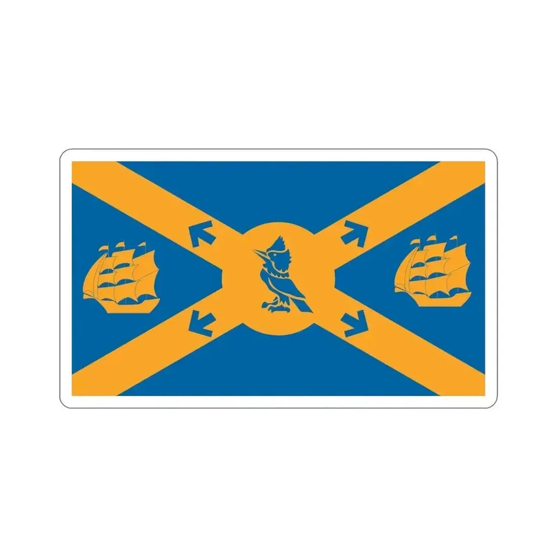 Flag of Halifax Canada STICKER Vinyl Die-Cut Decal 5 Inch - The Sticker Space