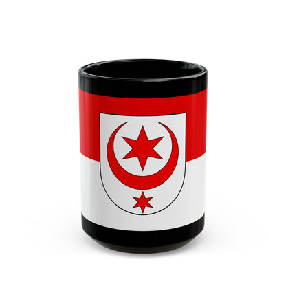 Flag of Halle Saale Germany - Black Coffee Mug-15oz-The Sticker Space