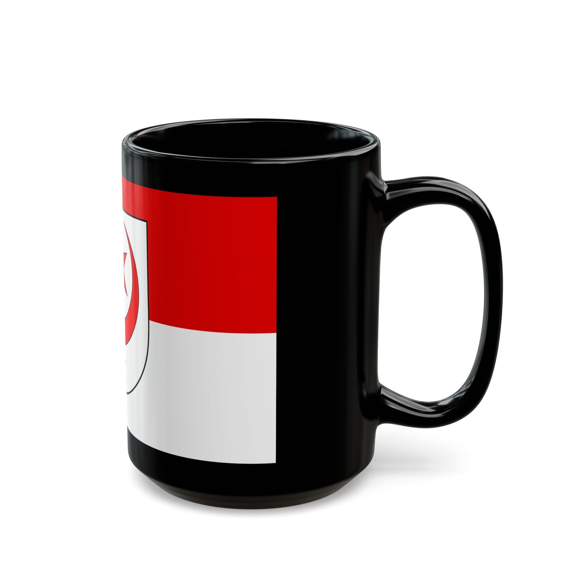 Flag of Halle Saale Germany - Black Coffee Mug-The Sticker Space