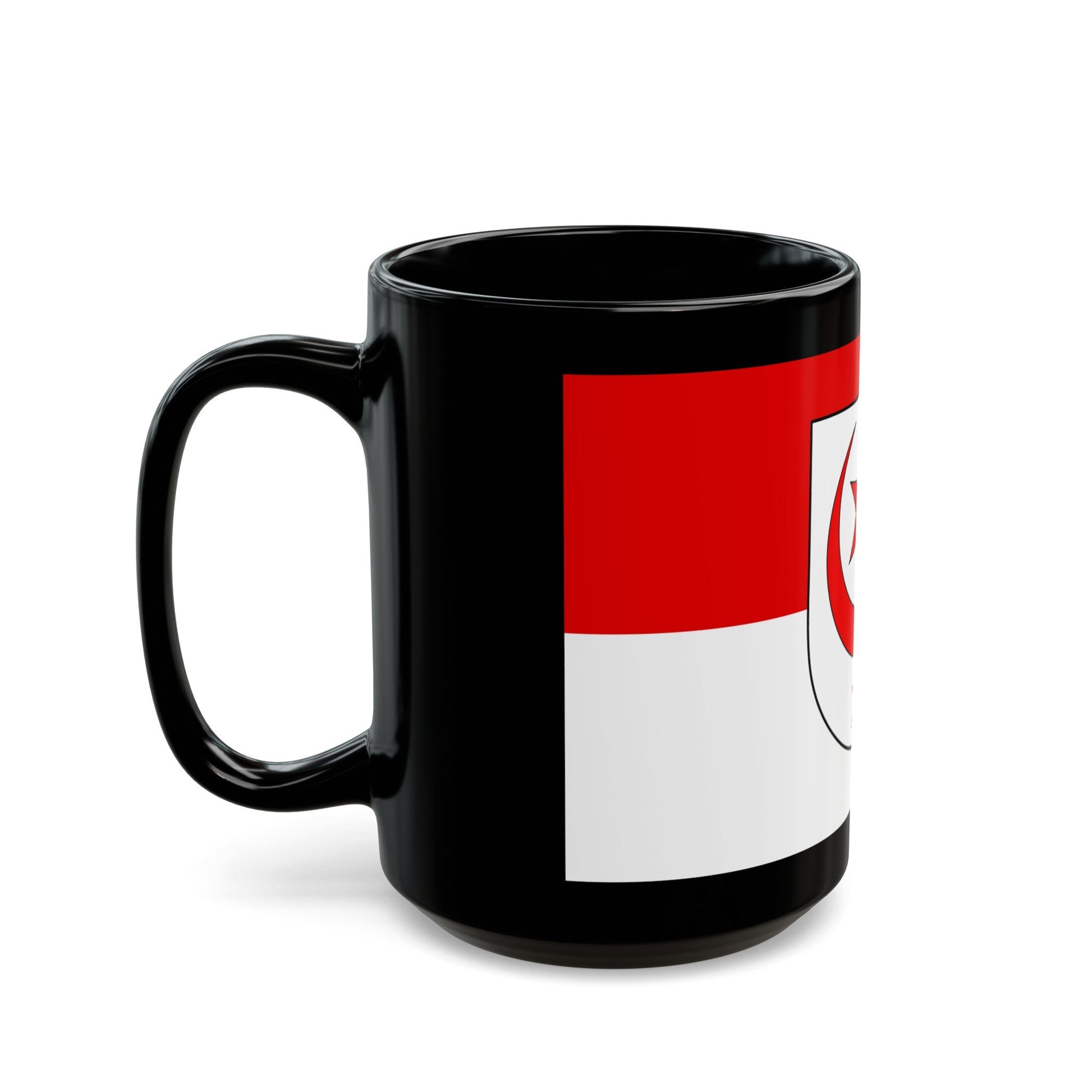 Flag of Halle Saale Germany - Black Coffee Mug-The Sticker Space