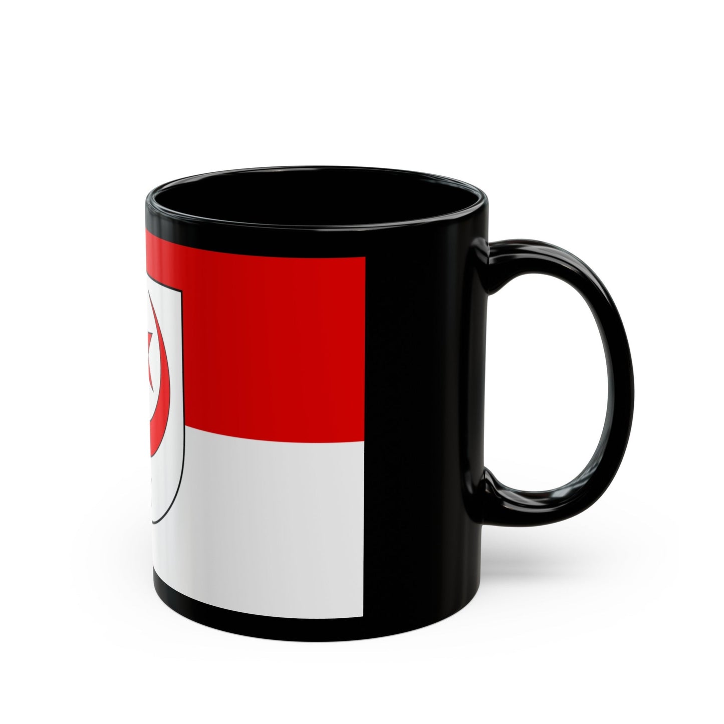 Flag of Halle Saale Germany - Black Coffee Mug-The Sticker Space