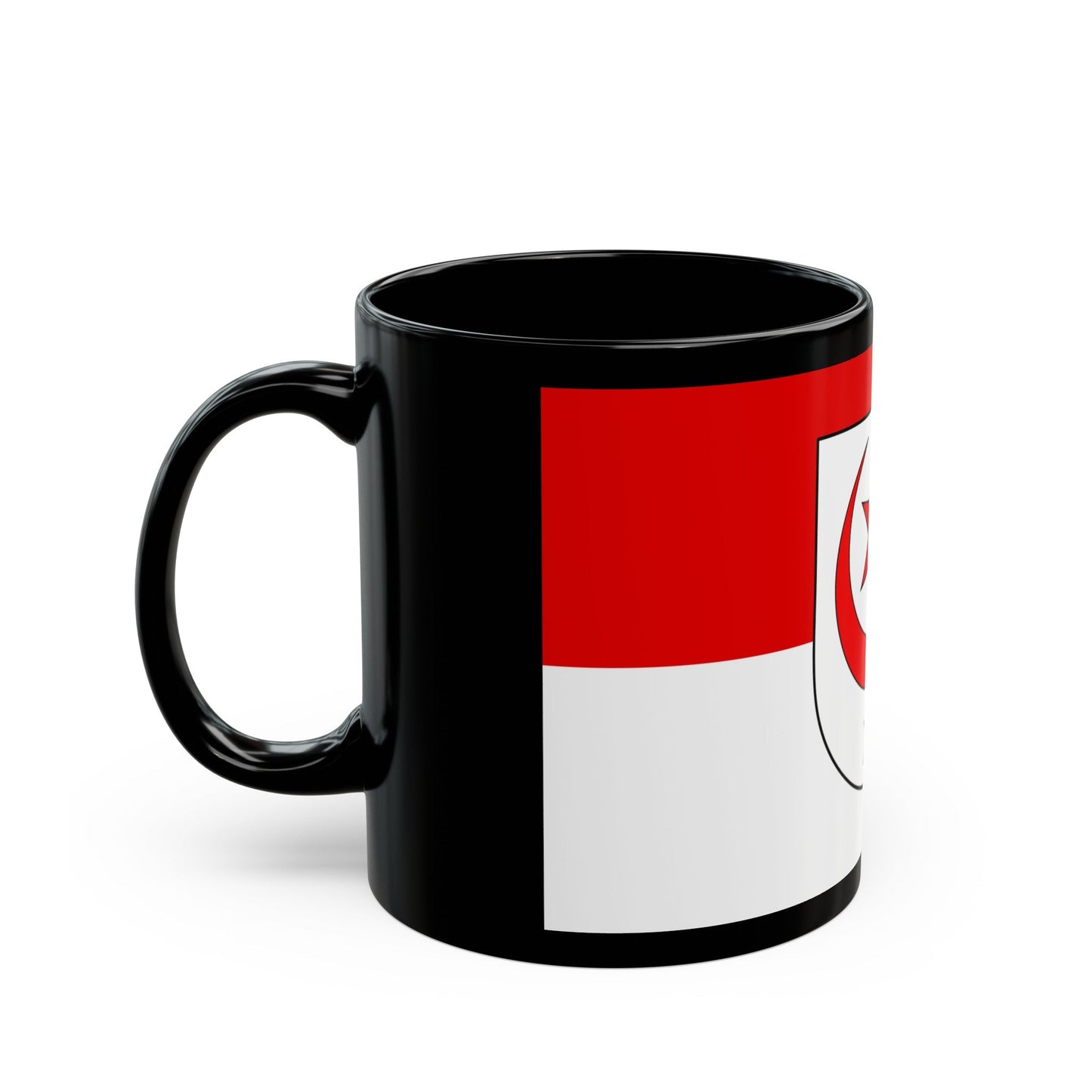 Flag of Halle Saale Germany - Black Coffee Mug-The Sticker Space