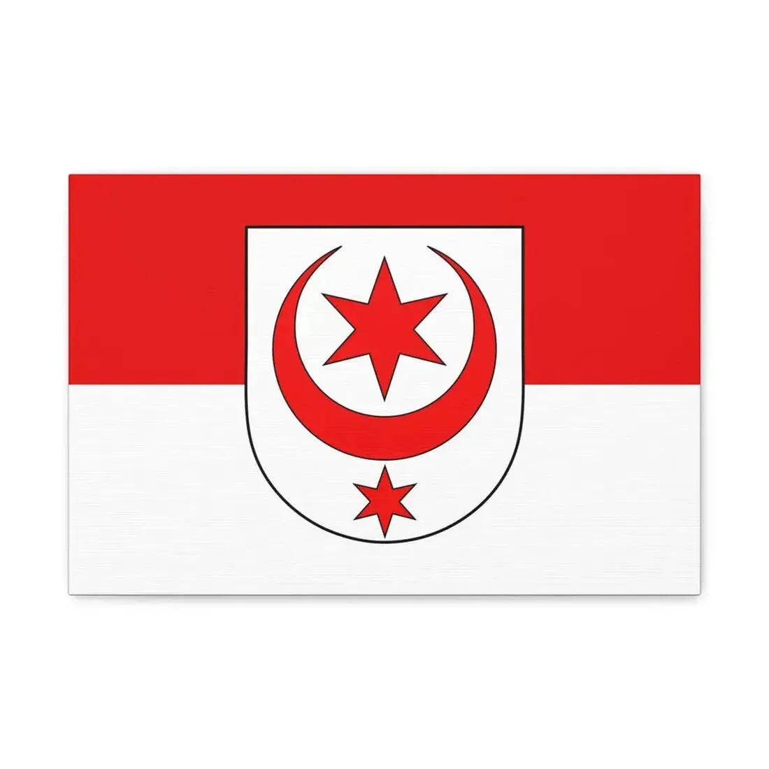 Flag of Halle Saale Germany - Canvas Wall Art 18″ x 12″ 1.25" - The Sticker Space