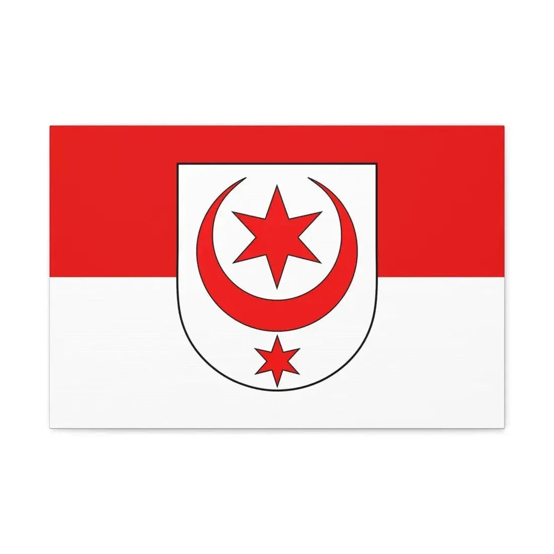 Flag of Halle Saale Germany - Canvas Wall Art 24″ x 16″ 1.25" - The Sticker Space