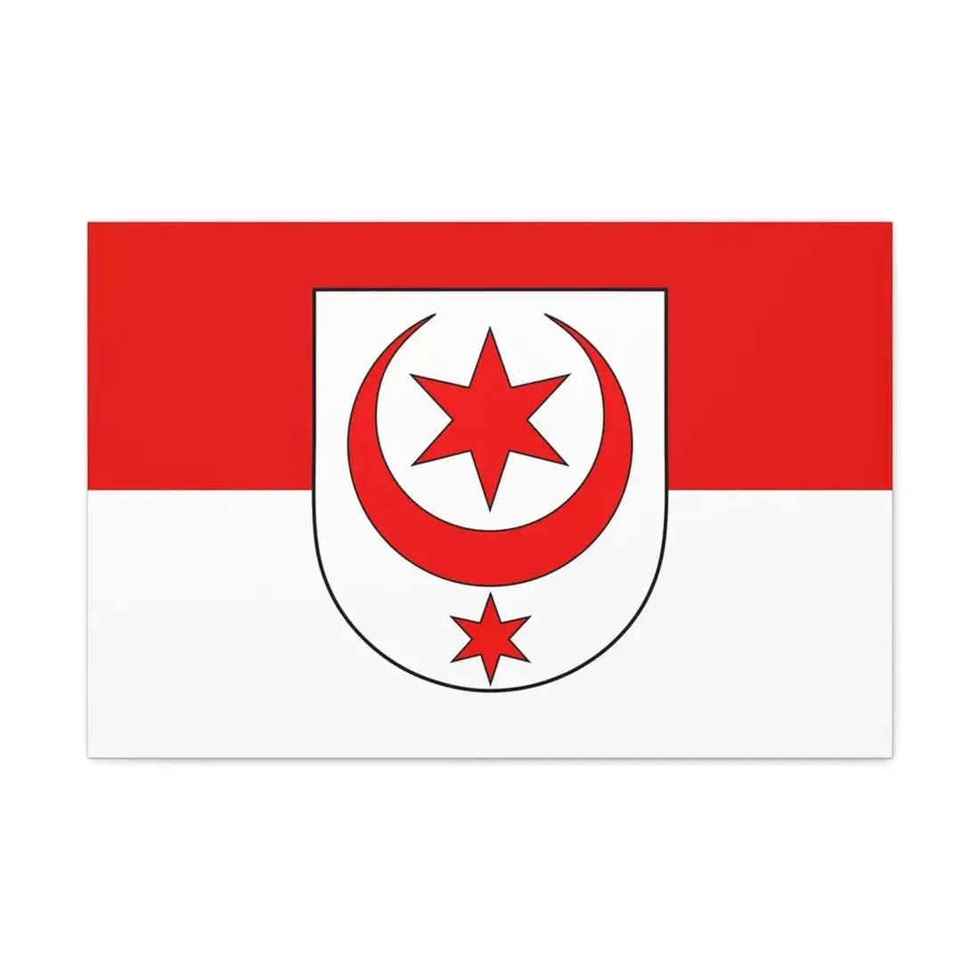 Flag of Halle Saale Germany - Canvas Wall Art 30" x 20" 1.25" - The Sticker Space