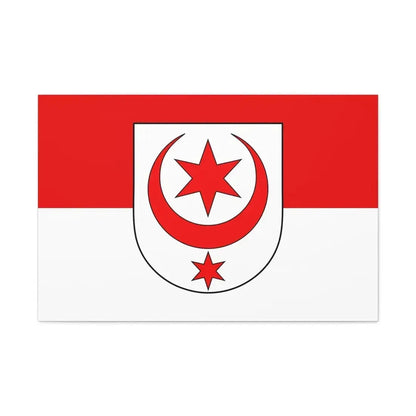 Flag of Halle Saale Germany - Canvas Wall Art 36" x 24" 1.25" - The Sticker Space