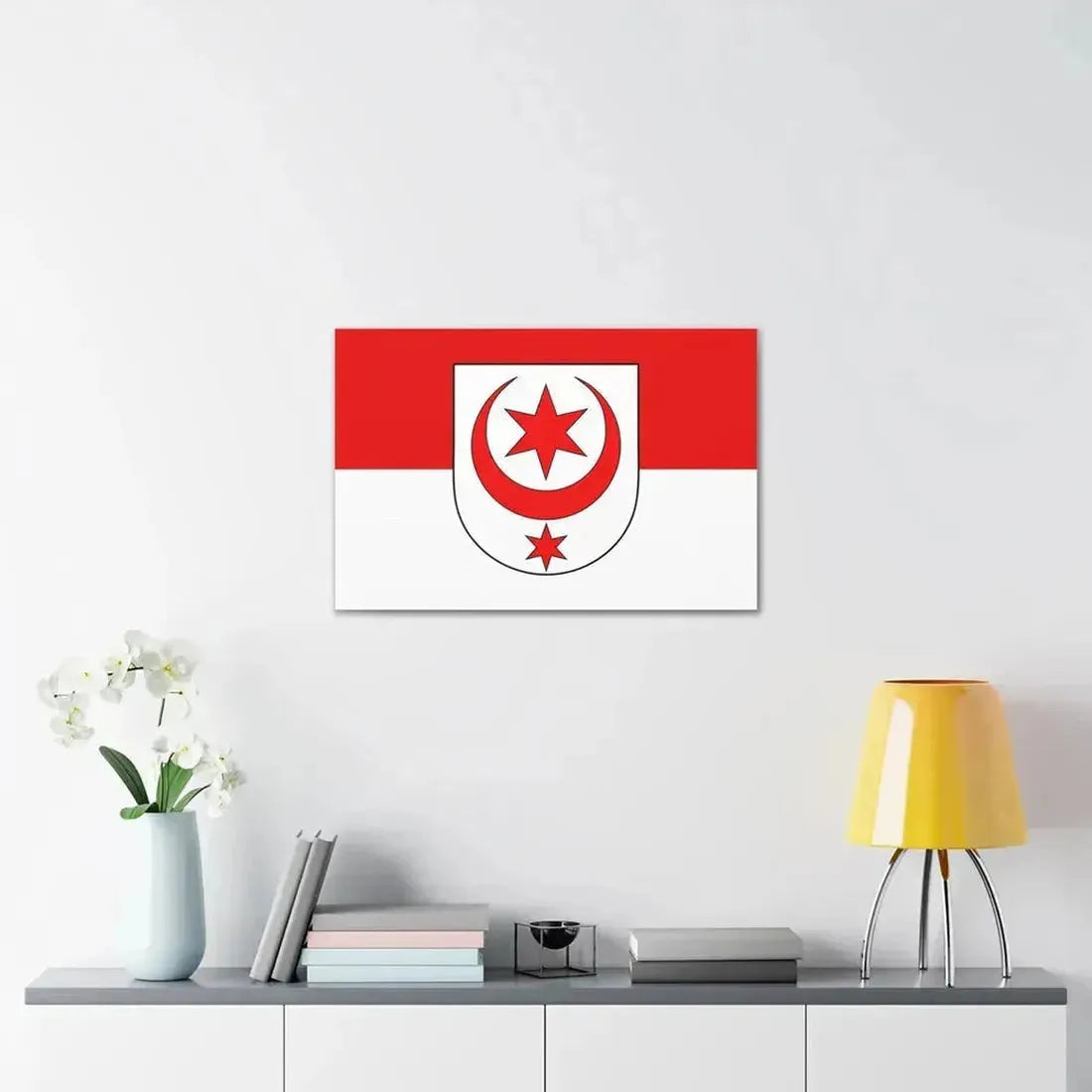 Flag of Halle Saale Germany - Canvas Wall Art - The Sticker Space