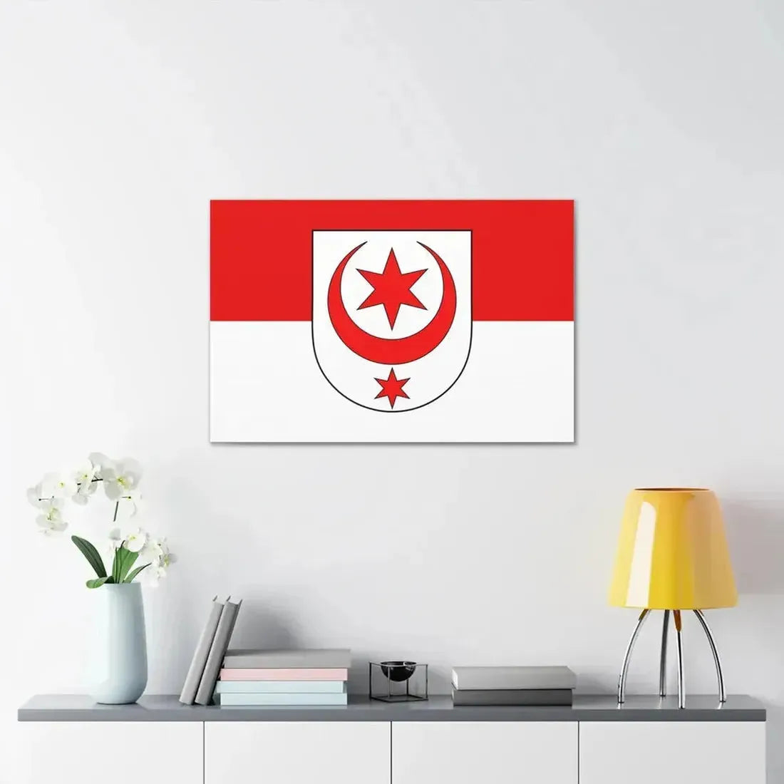 Flag of Halle Saale Germany - Canvas Wall Art - The Sticker Space