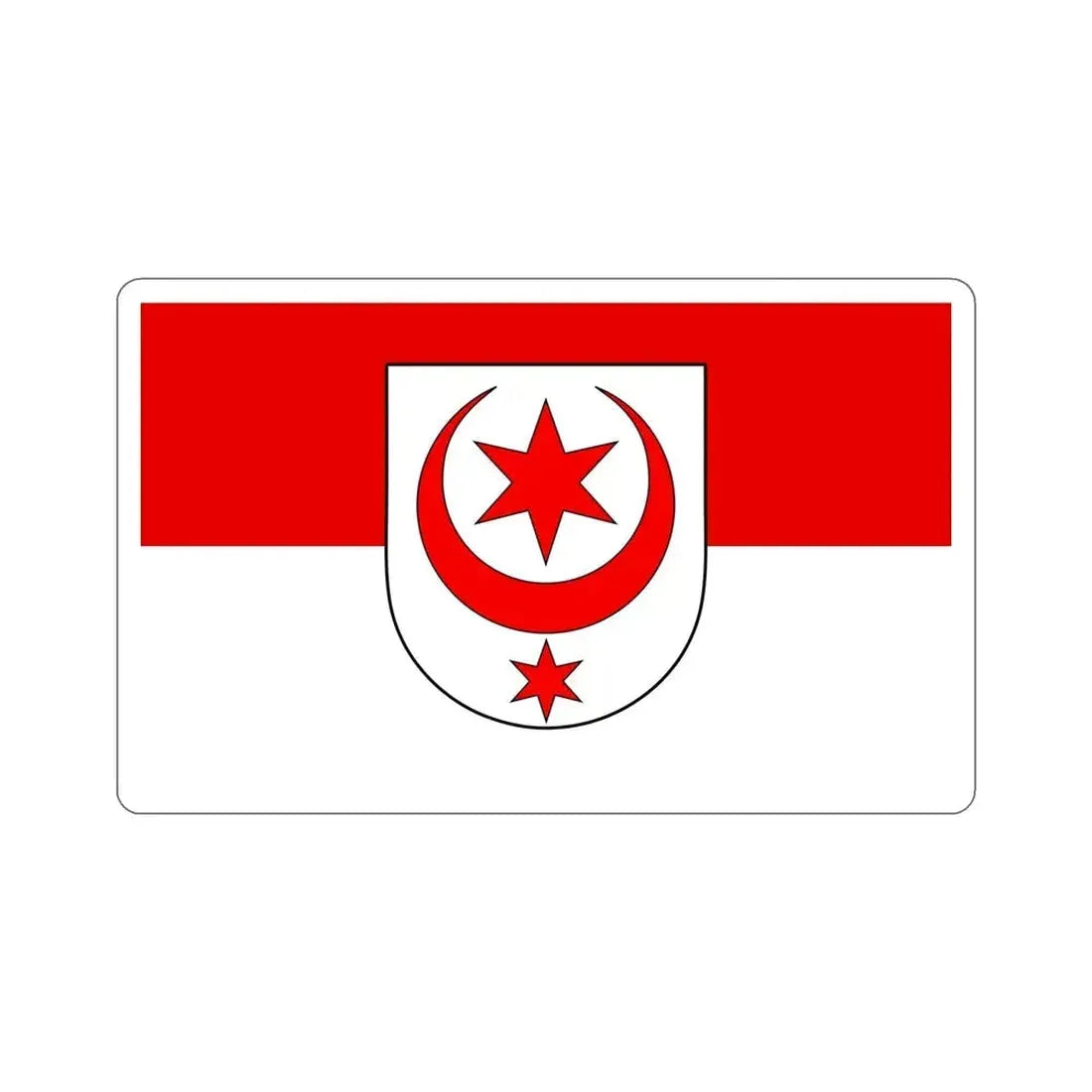 Flag of Halle Saale Germany STICKER Vinyl Die-Cut Decal 5 Inch - The Sticker Space