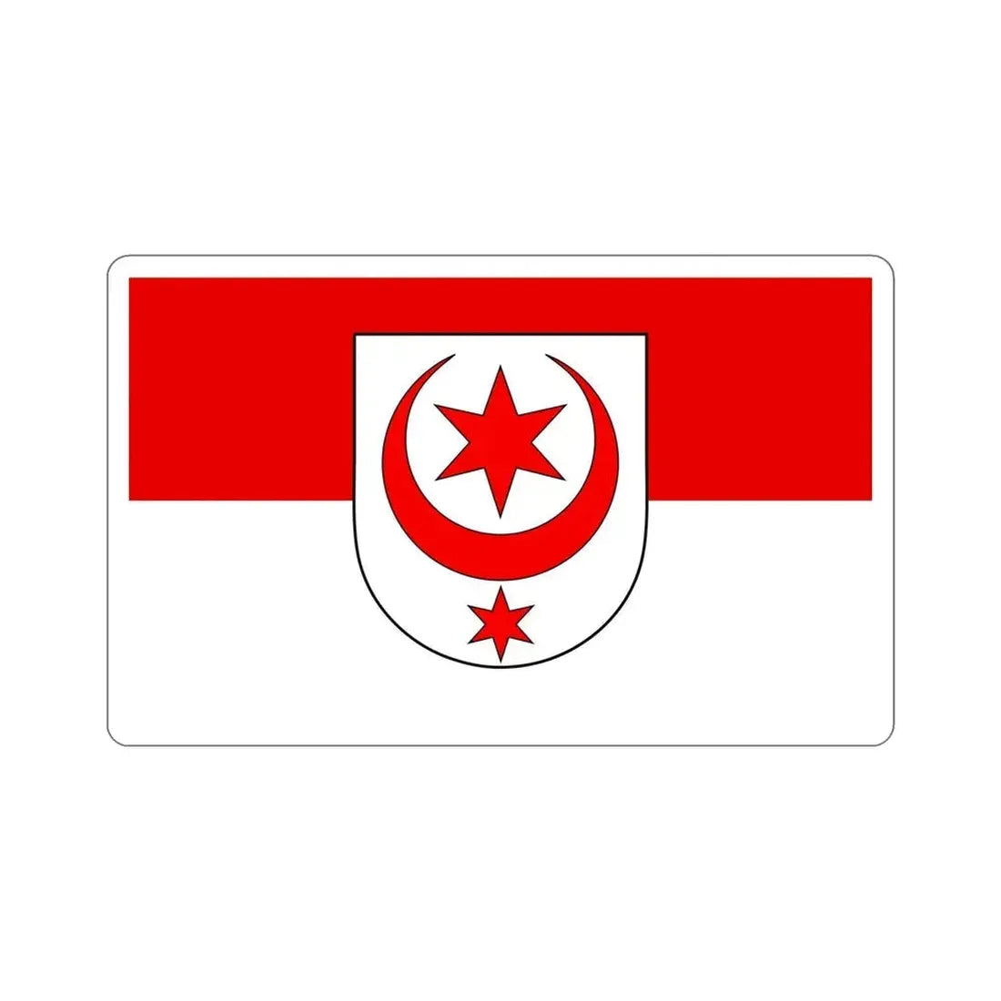 Flag of Halle Saale Germany STICKER Vinyl Die-Cut Decal 6 Inch - The Sticker Space