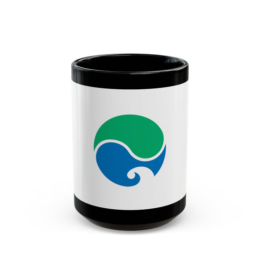 Flag of Hamamatsu Shizuoka Japan - Black Coffee Mug-15oz-The Sticker Space