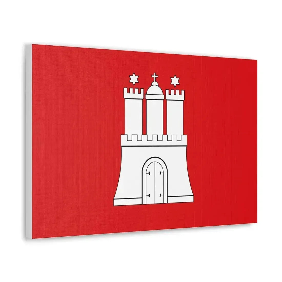 Flag of Hamburg Germany - Canvas Wall Art - The Sticker Space
