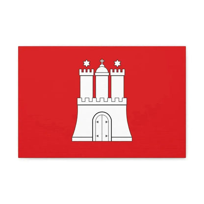 Flag of Hamburg Germany - Canvas Wall Art - The Sticker Space