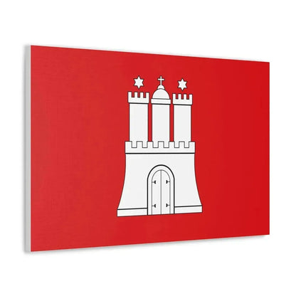 Flag of Hamburg Germany - Canvas Wall Art - The Sticker Space