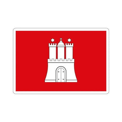 Flag of Hamburg Germany STICKER Vinyl Die-Cut Decal - The Sticker Space