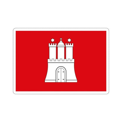 Flag of Hamburg Germany STICKER Vinyl Die-Cut Decal - The Sticker Space
