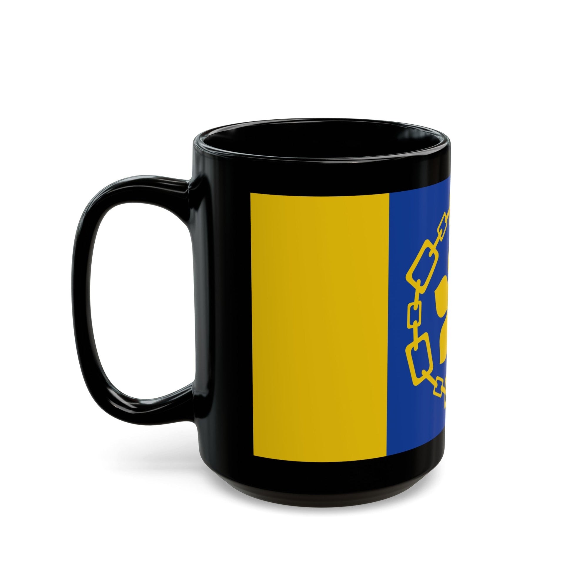 Flag of Hamilton Canada - Black Coffee Mug-The Sticker Space