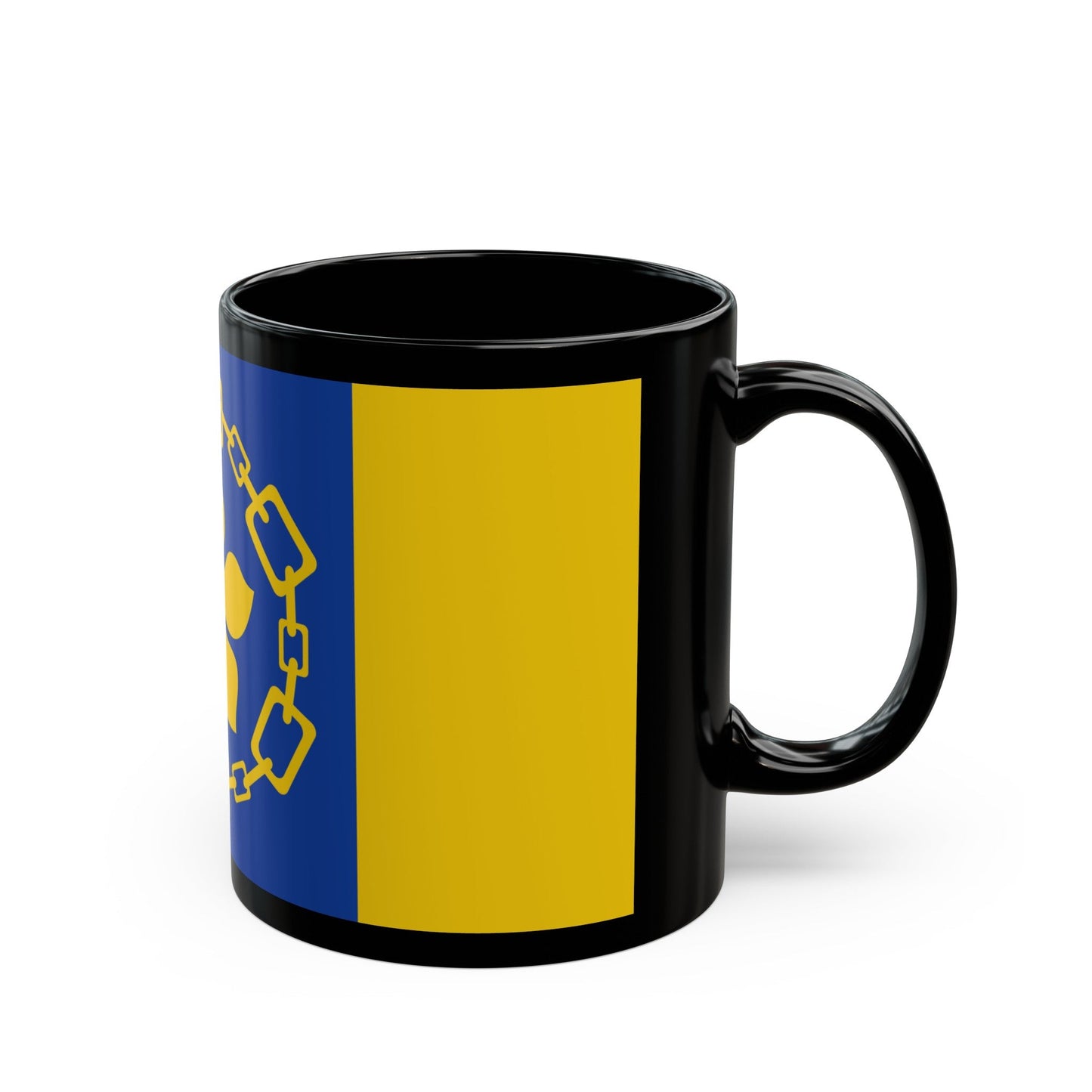 Flag of Hamilton Canada - Black Coffee Mug-The Sticker Space