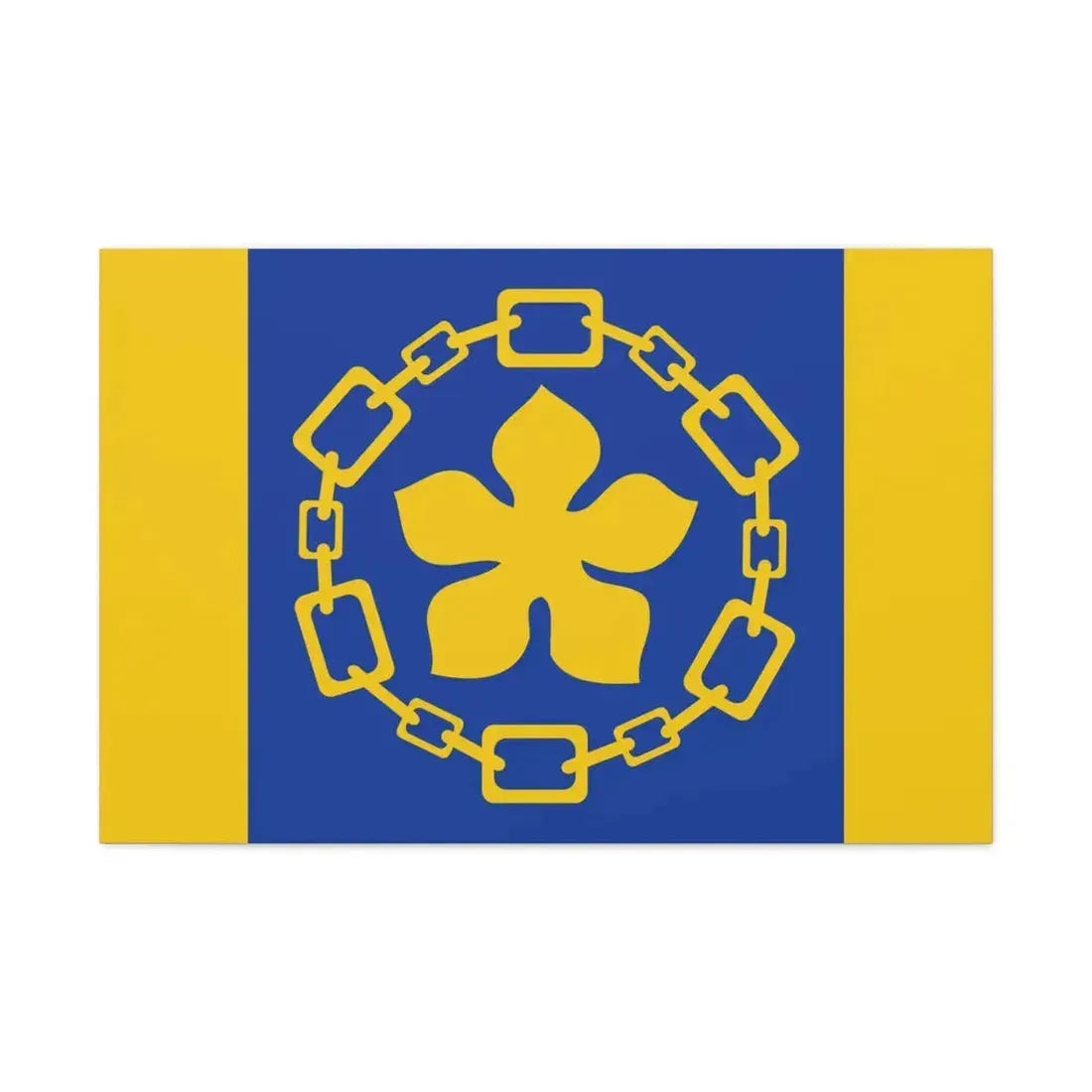 Flag of Hamilton Canada - Canvas Wall Art 36" x 24" 1.25" - The Sticker Space