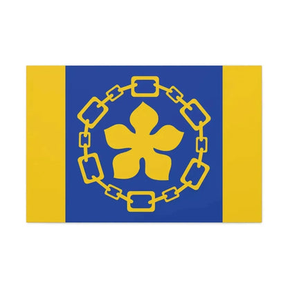 Flag of Hamilton Canada - Canvas Wall Art 36" x 24" 1.25" - The Sticker Space