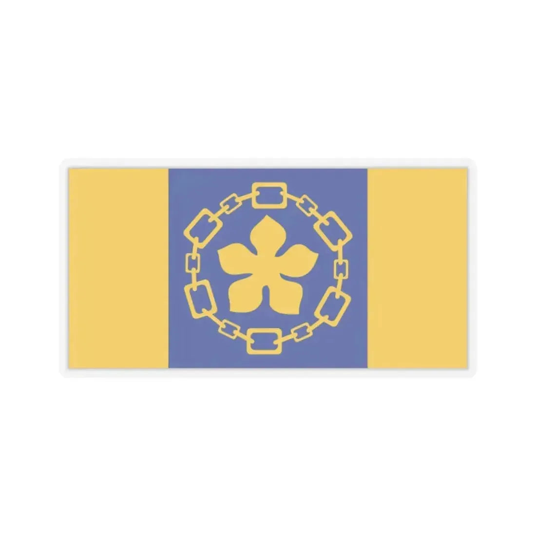 Flag of Hamilton Canada - STICKER Vinyl Kiss-Cut Decal 2 Inch Transparent - The Sticker Space