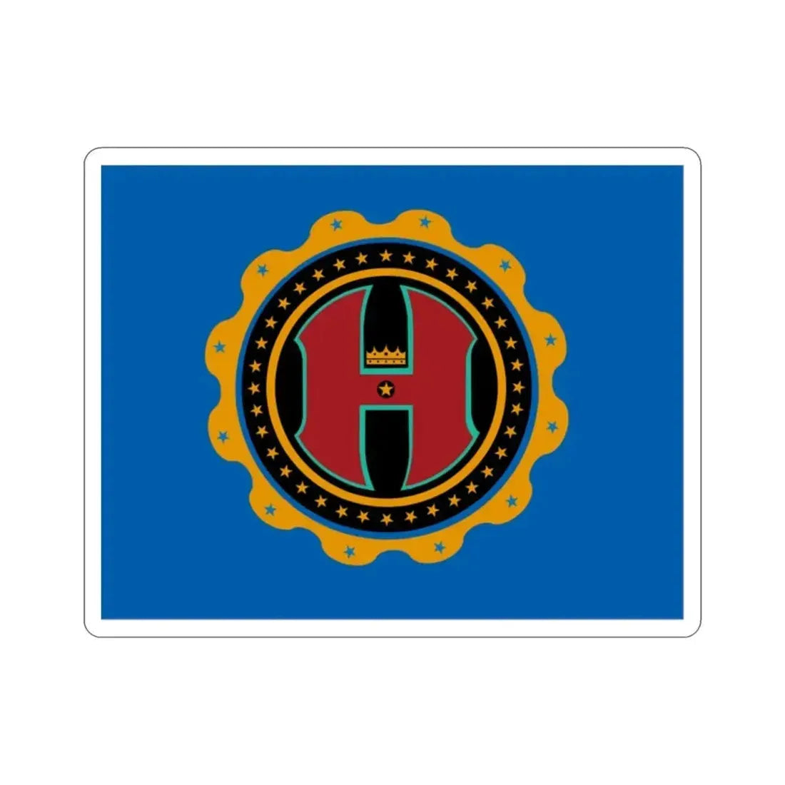 Flag of Hamilton County Ohio STICKER Vinyl Die-Cut Decal 2 Inch - The Sticker Space