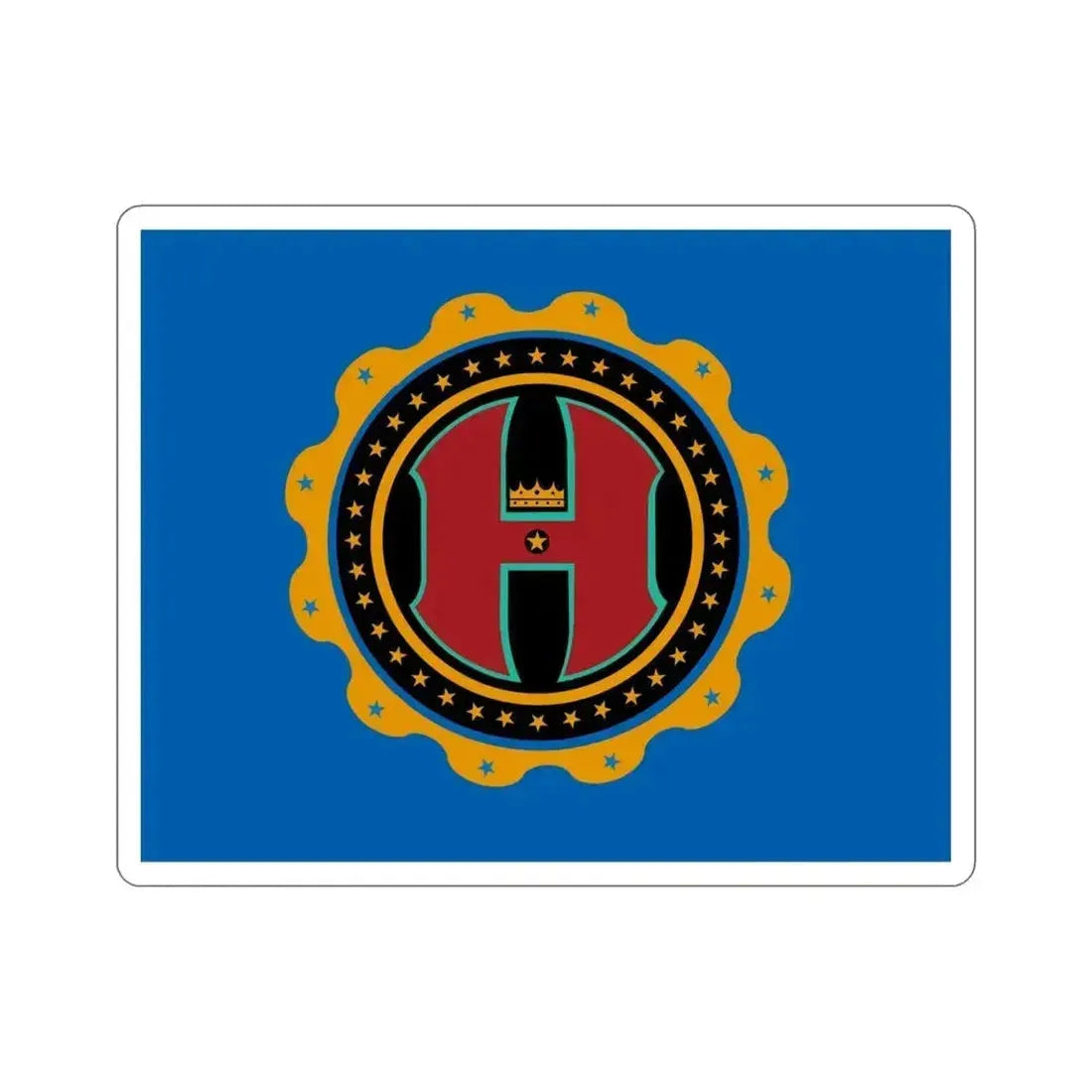 Flag of Hamilton County Ohio STICKER Vinyl Die-Cut Decal 4 Inch - The Sticker Space