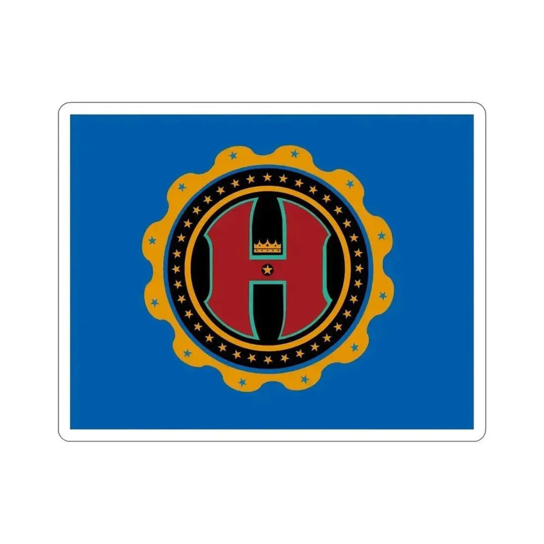 Flag of Hamilton County Ohio STICKER Vinyl Die-Cut Decal 5 Inch - The Sticker Space
