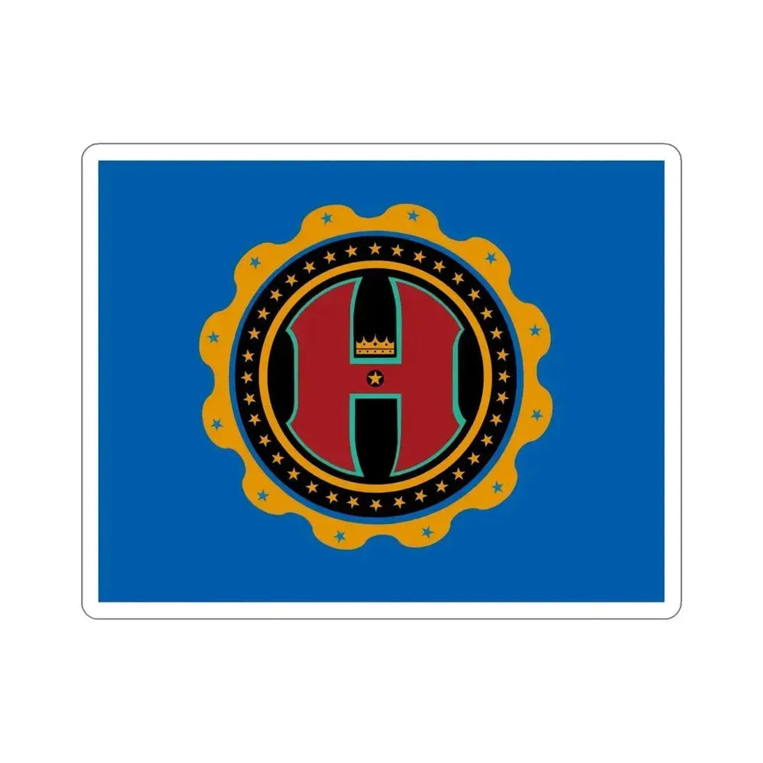 Flag of Hamilton County Ohio STICKER Vinyl Die-Cut Decal 6 Inch - The Sticker Space