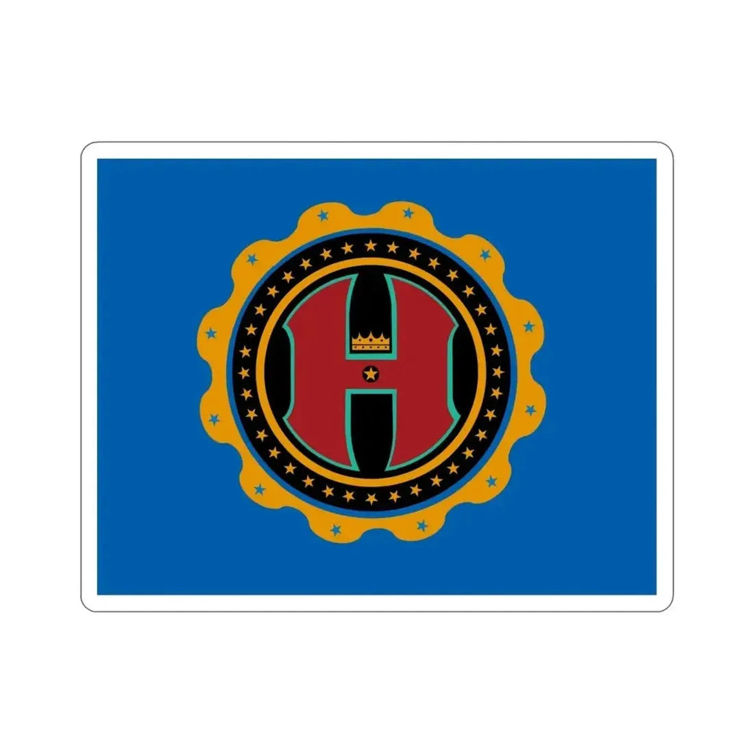 Flag of Hamilton County Ohio STICKER Vinyl Die-Cut Decal - The Sticker Space