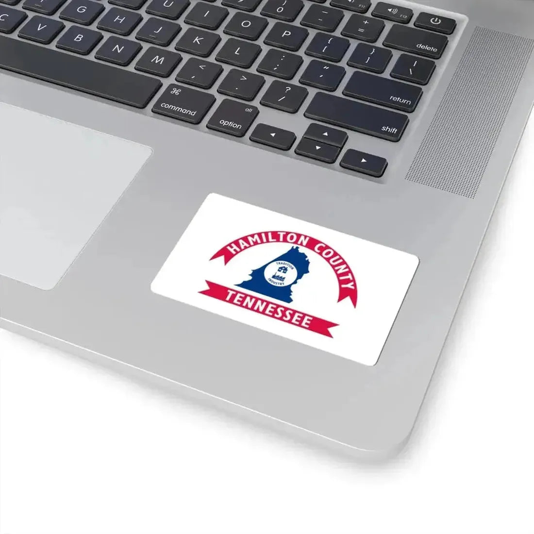 Flag of Hamilton County Tennessee (United States) STICKER Vinyl Kiss-Cut Decal - The Sticker Space