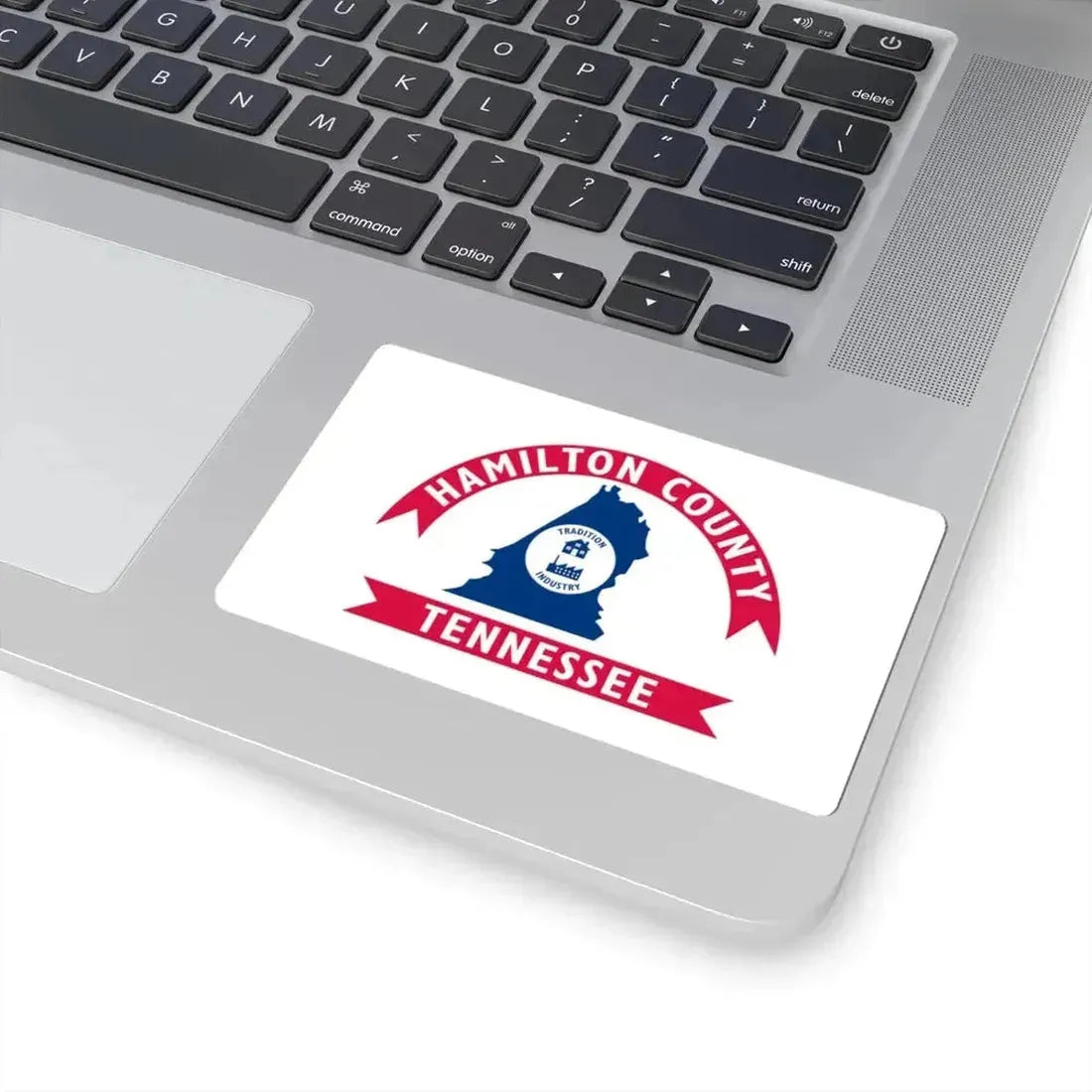 Flag of Hamilton County Tennessee (United States) STICKER Vinyl Kiss-Cut Decal - The Sticker Space