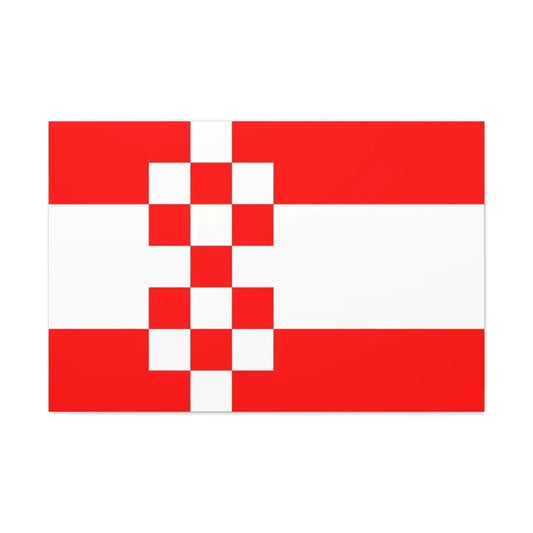 Flag of Hamm Germany - Canvas Wall Art 36" x 24" 1.25" - The Sticker Space