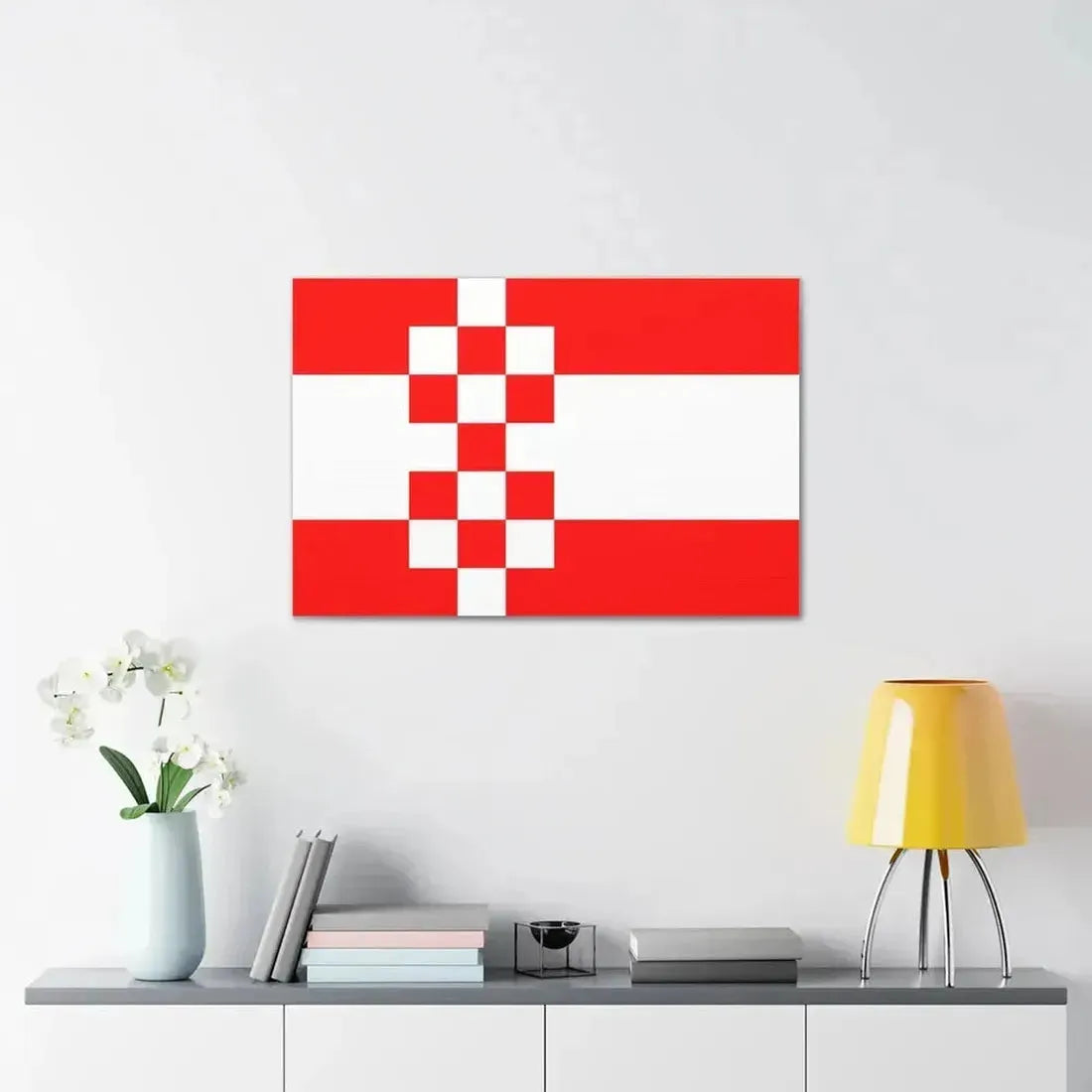 Flag of Hamm Germany - Canvas Wall Art - The Sticker Space