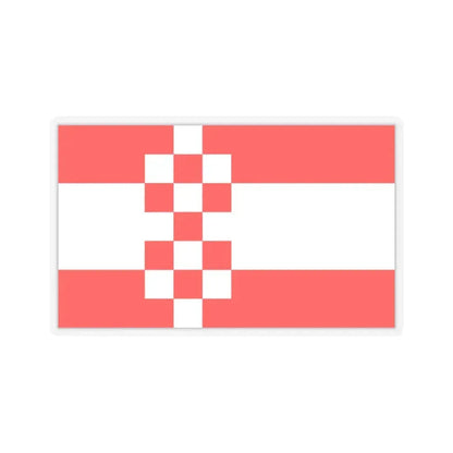 Flag of Hamm Germany - STICKER Vinyl Kiss-Cut Decal 3 Inch Transparent - The Sticker Space