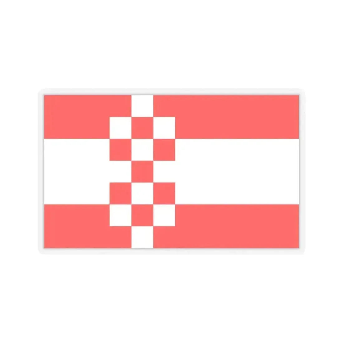 Flag of Hamm Germany - STICKER Vinyl Kiss-Cut Decal 4 Inch Transparent - The Sticker Space