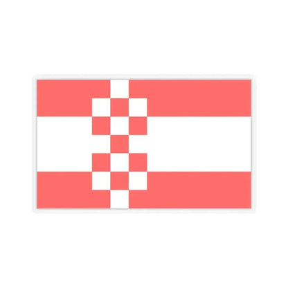 Flag of Hamm Germany - STICKER Vinyl Kiss-Cut Decal 4 Inch Transparent - The Sticker Space
