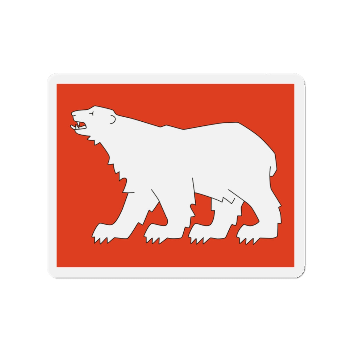 Flag of Hammerfest Troms og Finnmark Norway - Die-Cut Magnet-2" x 2"-The Sticker Space