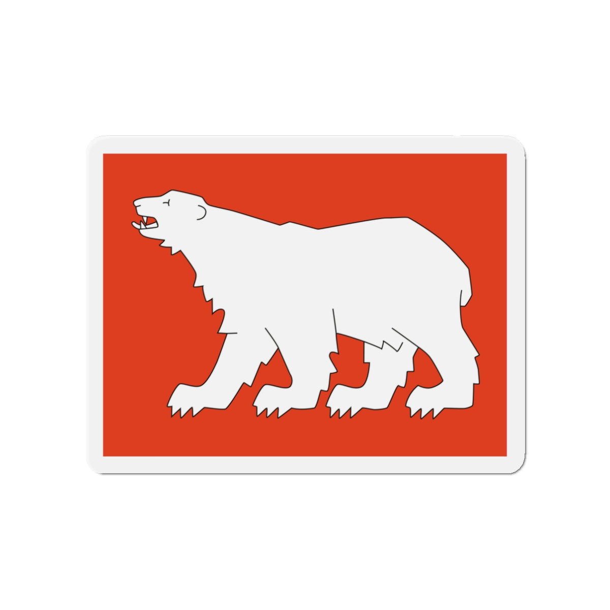 Flag of Hammerfest Troms og Finnmark Norway - Die-Cut Magnet-3" x 3"-The Sticker Space