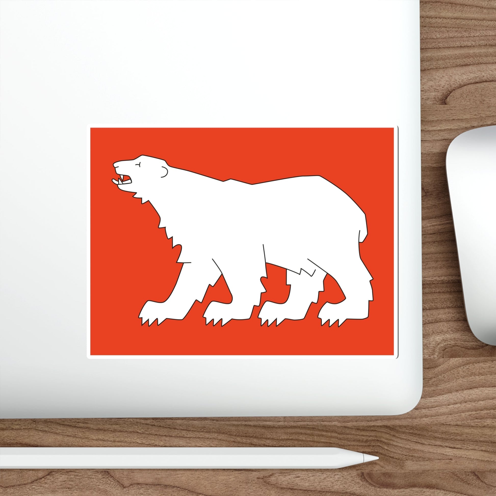 Flag of Hammerfest Troms og Finnmark Norway STICKER Vinyl Die-Cut Decal-The Sticker Space