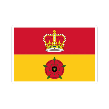 Flag of Hampshire (England) STICKER Vinyl Kiss-Cut Decal 2 Inch White - The Sticker Space