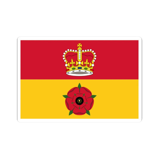Flag of Hampshire (England) STICKER Vinyl Kiss-Cut Decal 2 Inch White - The Sticker Space
