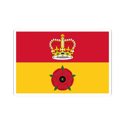Flag of Hampshire (England) STICKER Vinyl Kiss-Cut Decal 3 Inch White - The Sticker Space