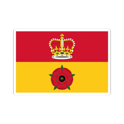 Flag of Hampshire (England) STICKER Vinyl Kiss-Cut Decal 4 Inch White - The Sticker Space