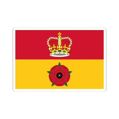 Flag of Hampshire (England) STICKER Vinyl Kiss-Cut Decal 6 Inch White - The Sticker Space