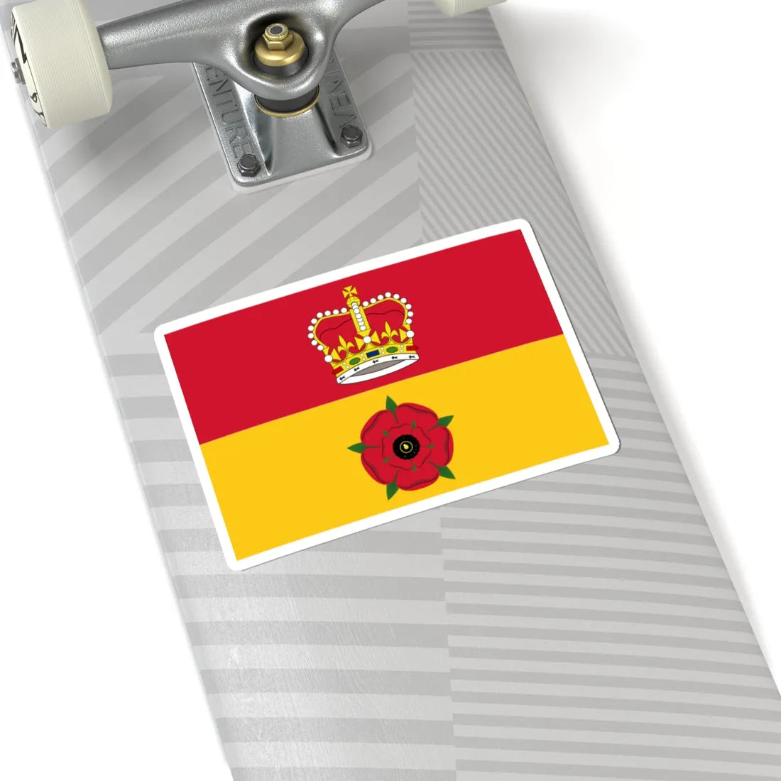 Flag of Hampshire (England) STICKER Vinyl Kiss-Cut Decal - The Sticker Space